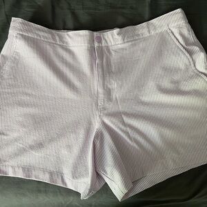 Abercrombie & Fitch Lilac Seersucker Resort Short